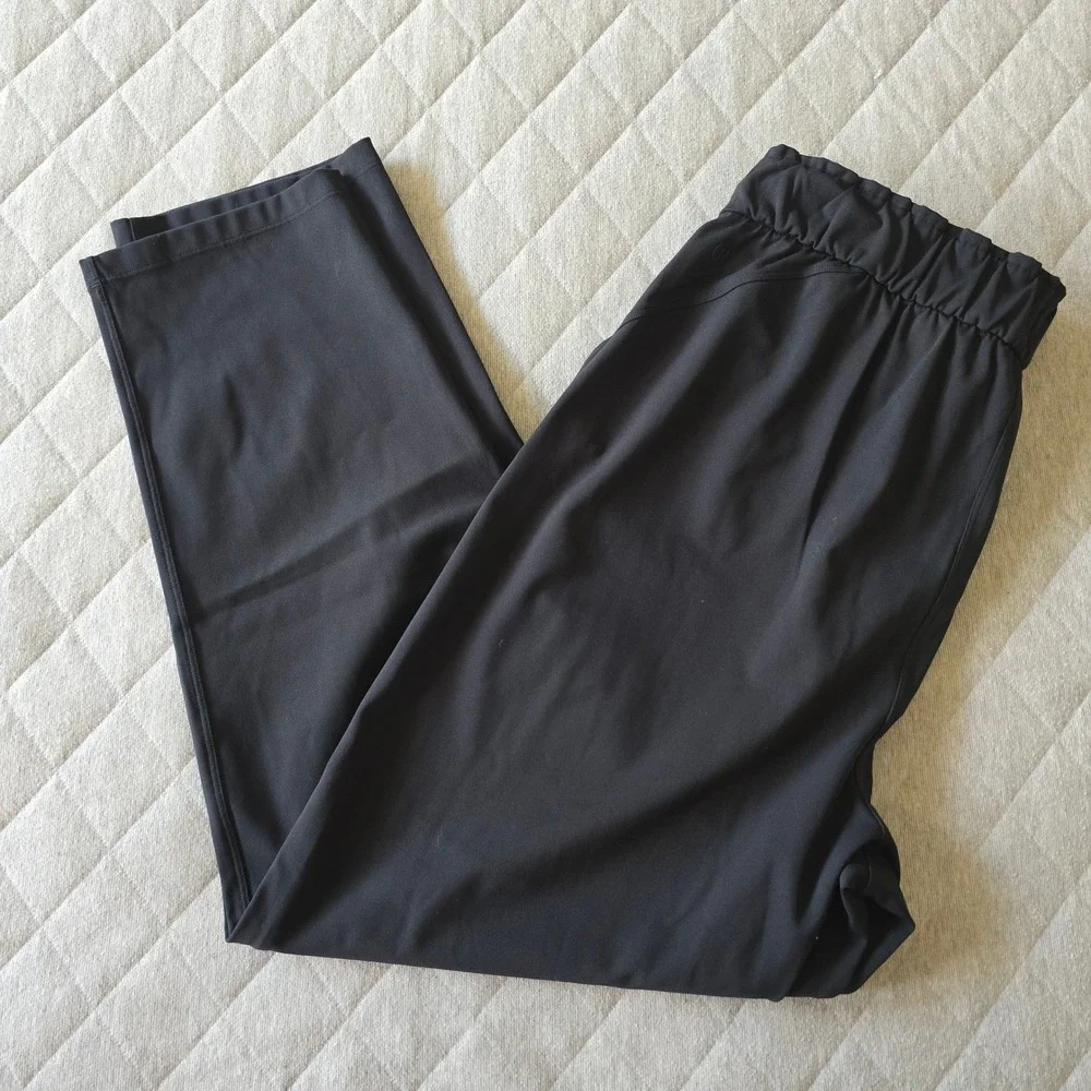 Lululemon Black Keep Moving‎ Pant 7/8 High-Rise Size 12 Activewear